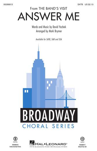 Answer Me (from The Band's Visit) (arr. Mark Brymer) Sheet Music Preview