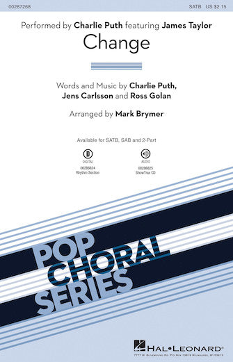 Change (feat. James Taylor) (arr. Mark Brymer) Sheet Music Preview