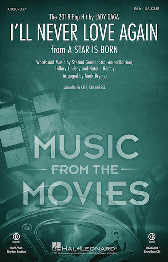 I'll Never Love Again (from A Star Is Born) (arr. Mark Brymer) Sheet Music Preview