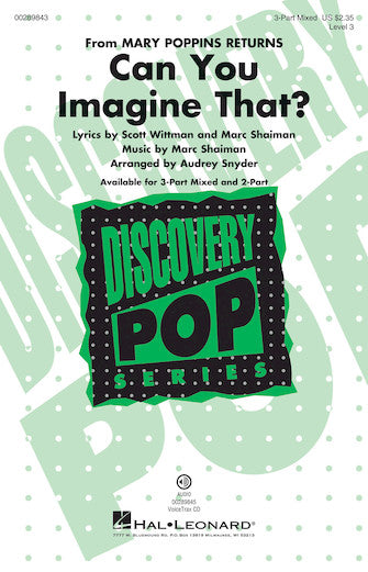 Can You Imagine That? (from Mary Poppins Returns) (arr. Audrey Snyder) Sheet Music Preview