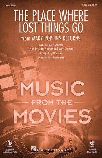 The Place Where Lost Things Go (from Mary Poppins Returns) (arr. Mac Huff) Sheet Music Preview