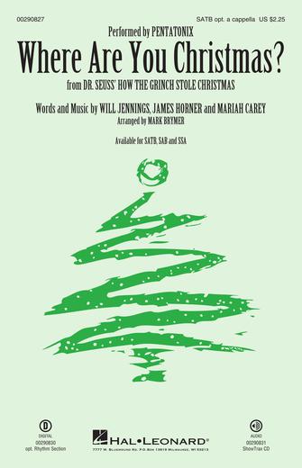 Where Are You Christmas? (from How The Grinch Stole Christmas) (arr. Mark Brymer) Sheet Music Preview