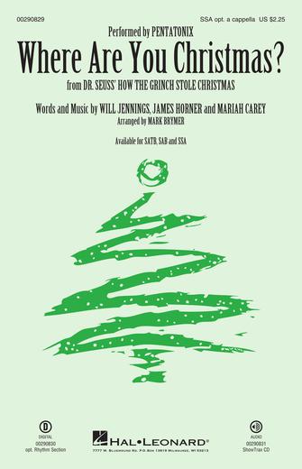 Where Are You Christmas? (from How The Grinch Stole Christmas) (arr. Mark Brymer) Sheet Music Preview