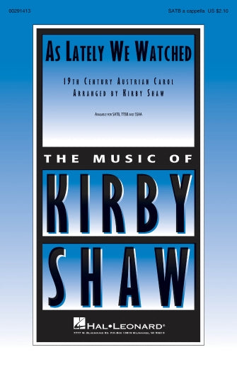 As Lately We Watched Sheet Music Preview