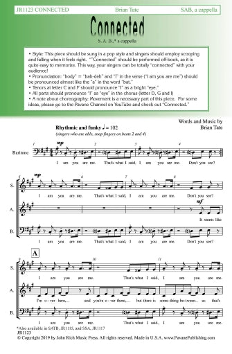 Connected Sheet Music Preview