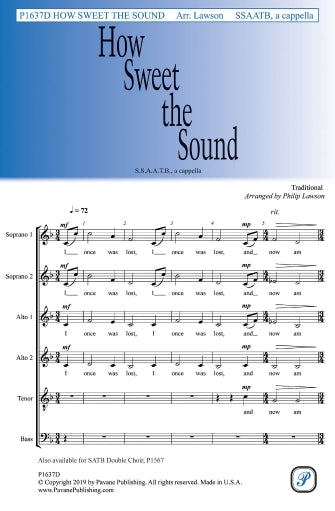 How Sweet the Sound (arr. Philip Lawson) Sheet Music Preview