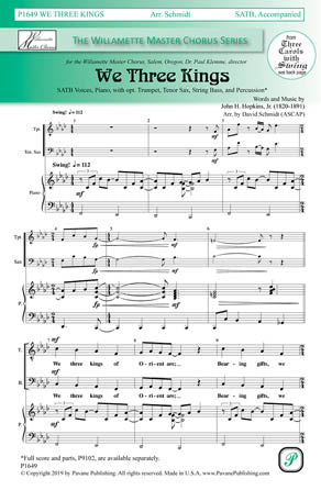 We Three Kings (arr. David Schmidt) Sheet Music Preview