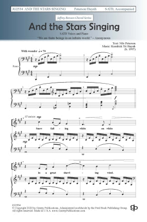 And The Stars Singing Sheet Music Preview