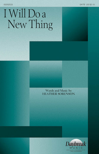 I Will Do A New Thing Sheet Music Preview