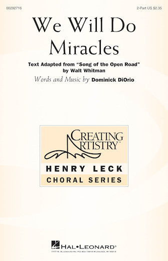 We Will Do Miracles Sheet Music Preview