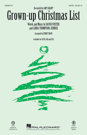 Grown-Up Christmas List (arr. Kirby Shaw) Sheet Music Preview