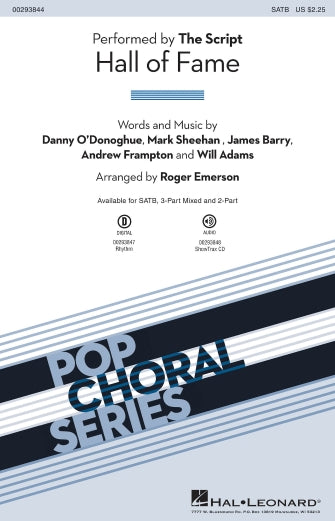 Hall of Fame (feat. Will.I.Am) (arr. Roger Emerson) Sheet Music Preview