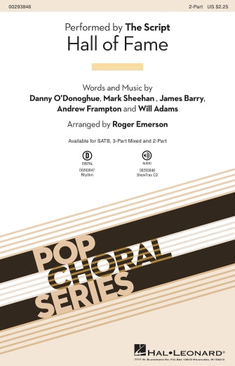 Hall Of Fame (feat. Will.I.Am) (arr. Roger Emerson) Sheet Music Preview