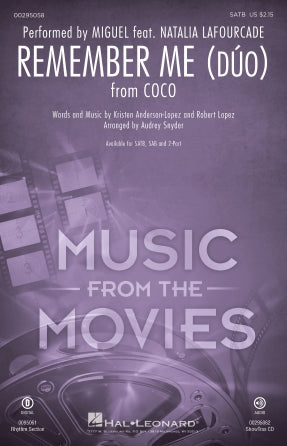 Remember Me (Duo) (from Coco) (arr. Audrey Snyder) Sheet Music Preview
