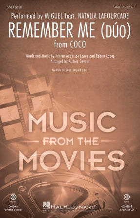 Remember Me (Duo) (from Coco) (arr. Audrey Snyder) Sheet Music Preview