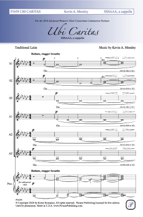 Ubi Caritas Sheet Music Preview