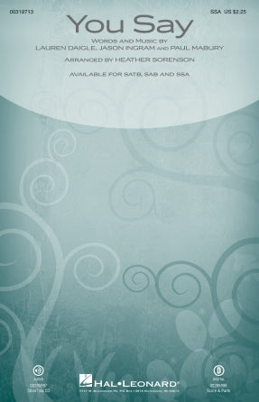 You Say (arr. Heather Sorenson) Sheet Music Preview