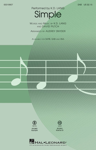 Simple (arr. Audrey Snyder) Sheet Music Preview