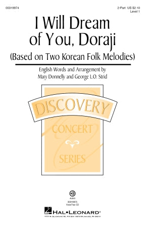 I Will Dream Of You, Doraji (Based on Two Korean Folk Melodies) Sheet Music Preview