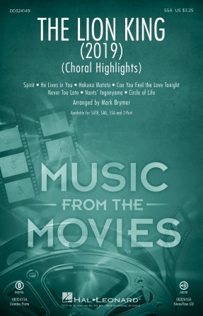 The Lion King (2019) (Choral Highlights) Sheet Music Preview