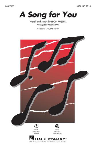 A Song For You (arr. Kirby Shaw) Sheet Music Preview