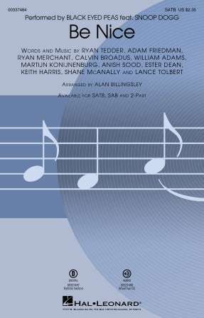 Be Nice (feat. Snoop Dogg) (arr. Alan Billingsley) Sheet Music Preview