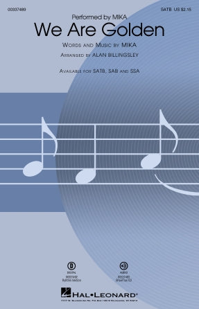 We Are Golden (arr. Alan Billingsley) Sheet Music Preview