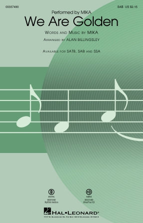 We Are Golden (arr. Alan Billingsley) Sheet Music Preview