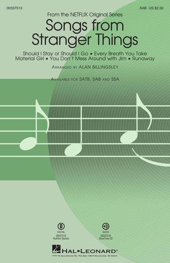 Songs from Stranger Things (arr. Alan Billingsley) Sheet Music Preview