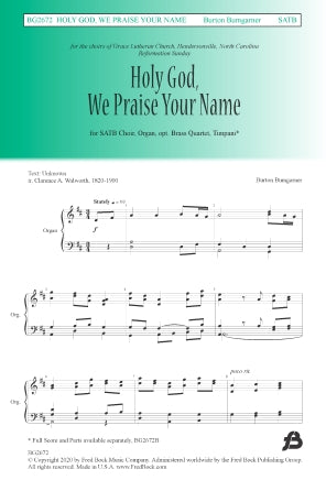 Holy God We Praise Your Name Sheet Music Preview