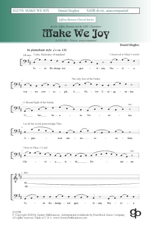 Make We Joy Sheet Music Preview