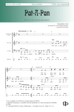 Pat-a-Pan Sheet Music Preview