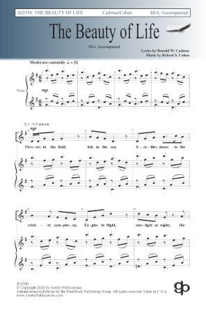The Beauty Of Life Sheet Music Preview