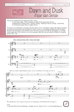 Dawn and Dusk (Fajar dan Senja) Sheet Music Preview