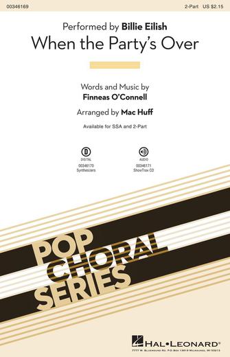 when the party's over (arr. Mac Huff) Sheet Music Preview