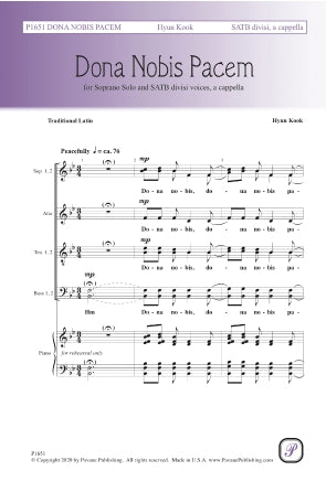 Dona Nobis Pacem Sheet Music Preview