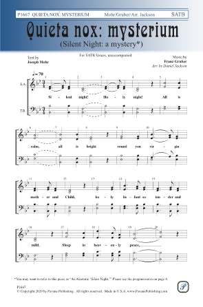 Quieta nox: Mysterium Sheet Music Preview