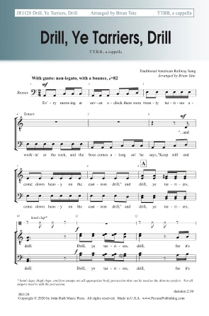 Drill, Ye Tarriers, Drill Sheet Music Preview