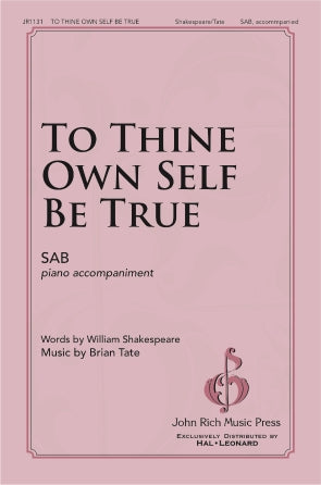 To Thine Own Self Be True Sheet Music Preview