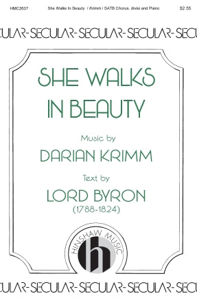 She Walks In Beauty Sheet Music Preview