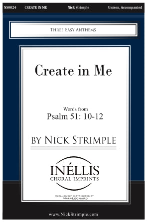 Create in Me Sheet Music Preview