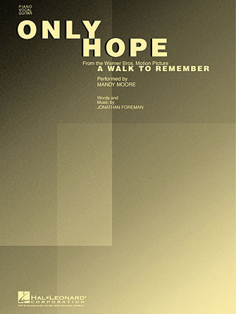 Only Hope Sheet Music Preview