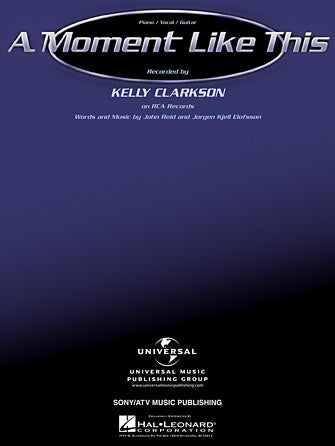 A Moment Like This Sheet Music Preview
