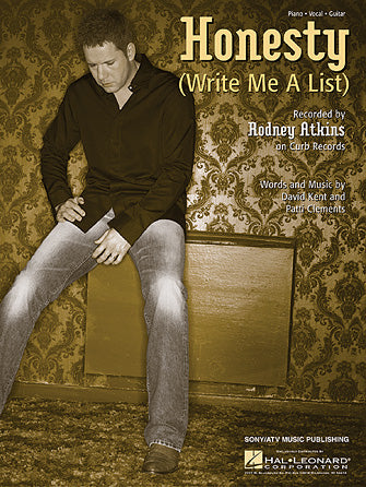 Honesty (Write Me A List) Sheet Music Preview