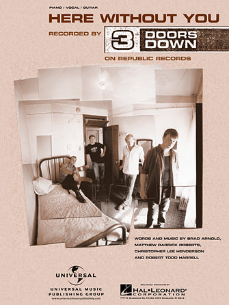 Here Without You Sheet Music Preview