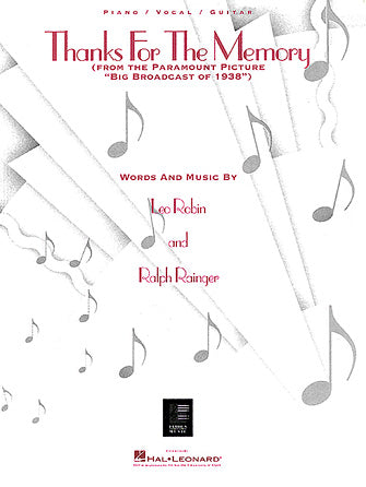 Thanks For The Memory Sheet Music Preview