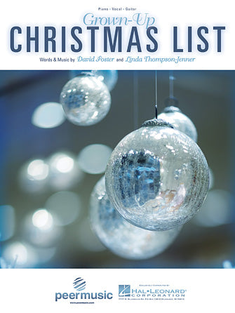 Grown-Up Christmas List Sheet Music Preview