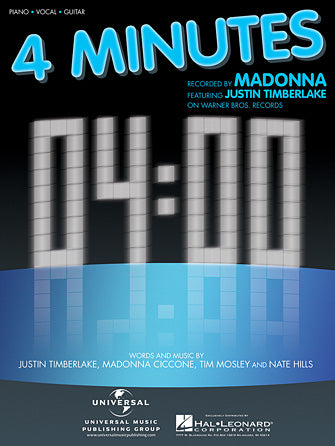 4 Minutes Sheet Music Preview