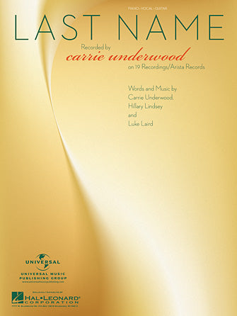Last Name Sheet Music Preview