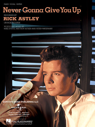 Never Gonna Give You Up Sheet Music Preview